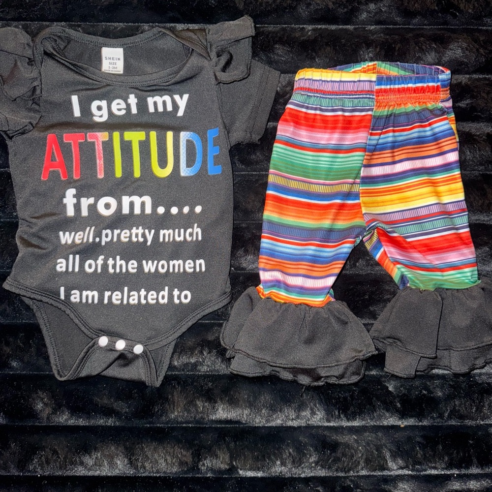 Colorful Graphic Baby Outfit